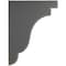 Ekena Millwork 1 3/4"W x 7 1/4"D x 9 1/2"H Bedford Wood Vintage Decor Bracket, Black BKTWD02X07X10BEBL - alternate 2